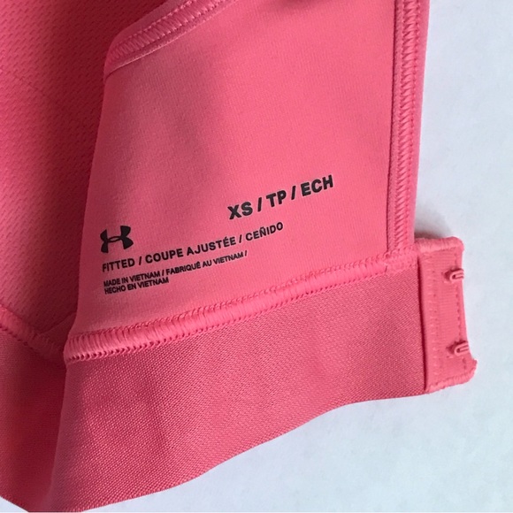 Under Armour Padded High Support Sports Bra Pink Extra Small - Picture 4 of 6